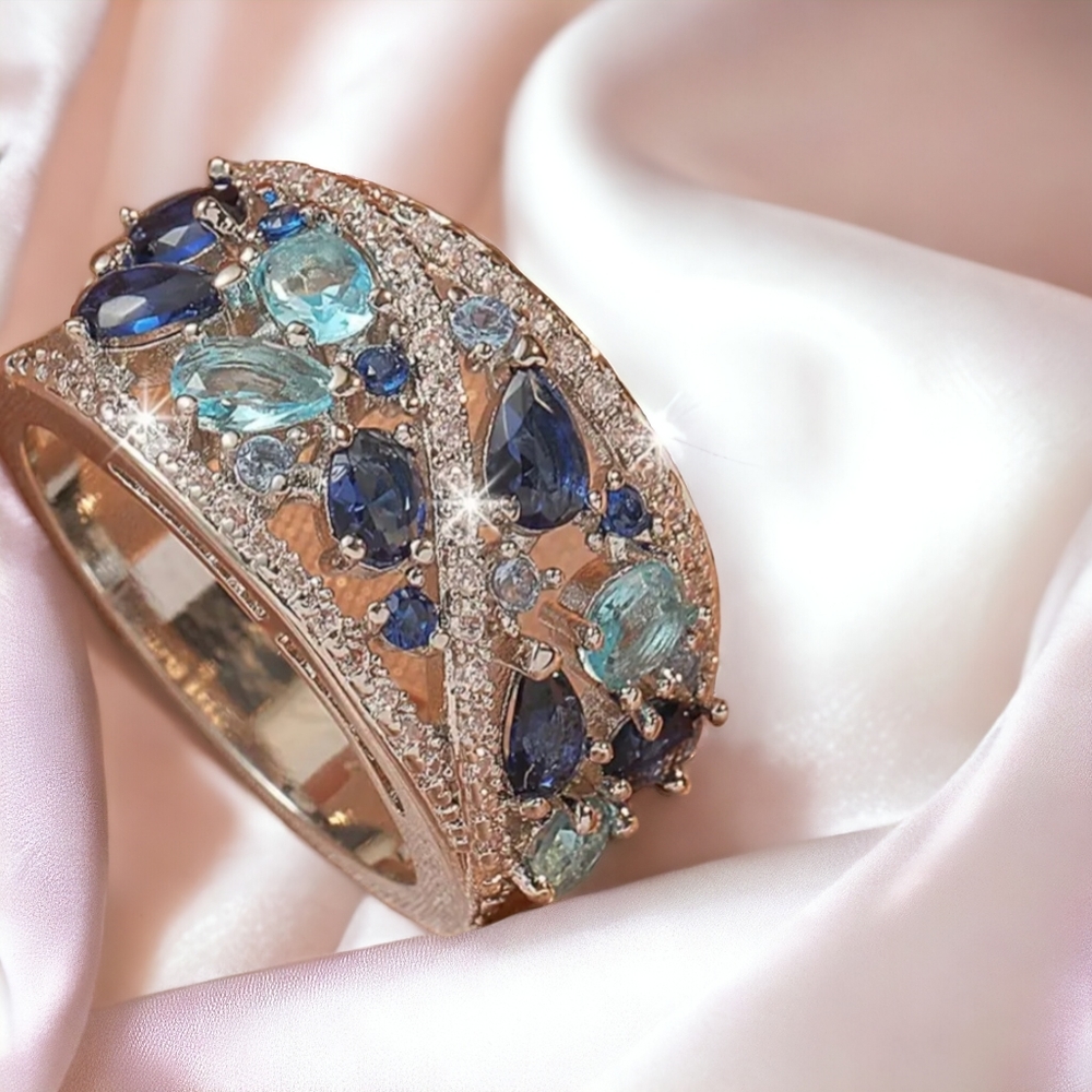 Blue Topaz Ring - Picture 10 of 11